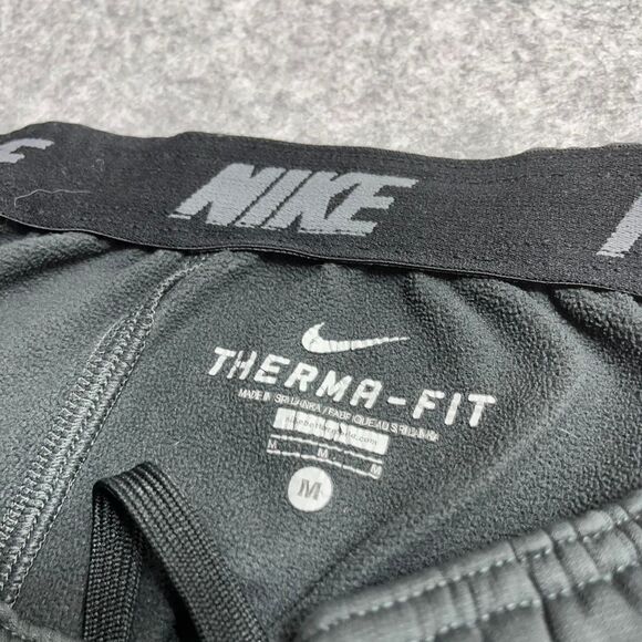 Nike Men's Grey Thermal Pants - Picture 4 of 4